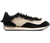 Sneakers mit Fransen - Schwarz