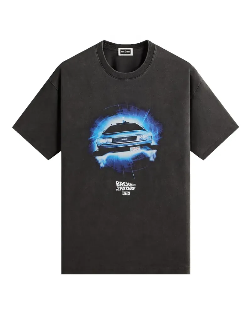 KITH x Back to the Future DeLorean T-Shirt - Schwarz Schwarz