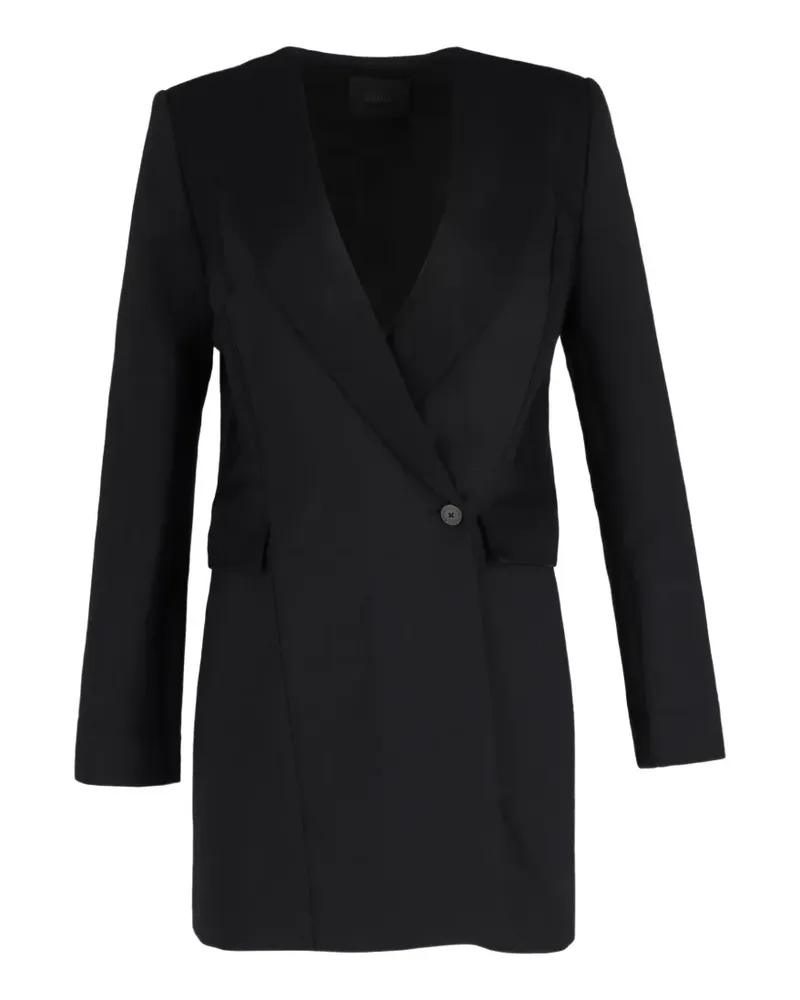 Dion Lee Kleid mit Knöpfen - Schwarz Schwarz