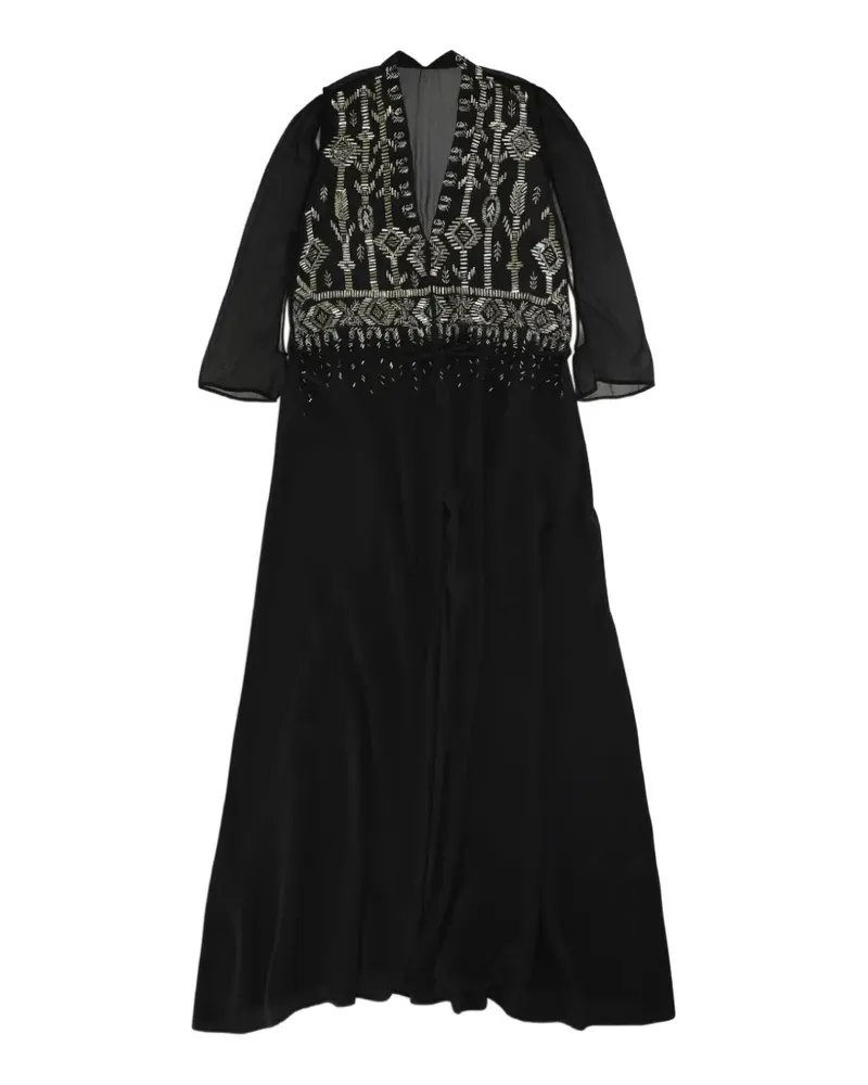 Fortela Alia bead-embroidered dress - Schwarz Schwarz