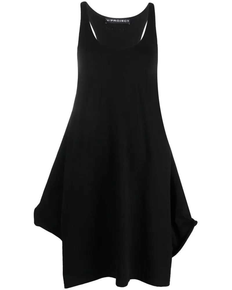 Y/PROJECT Minikleid mit Knoten - Schwarz Schwarz