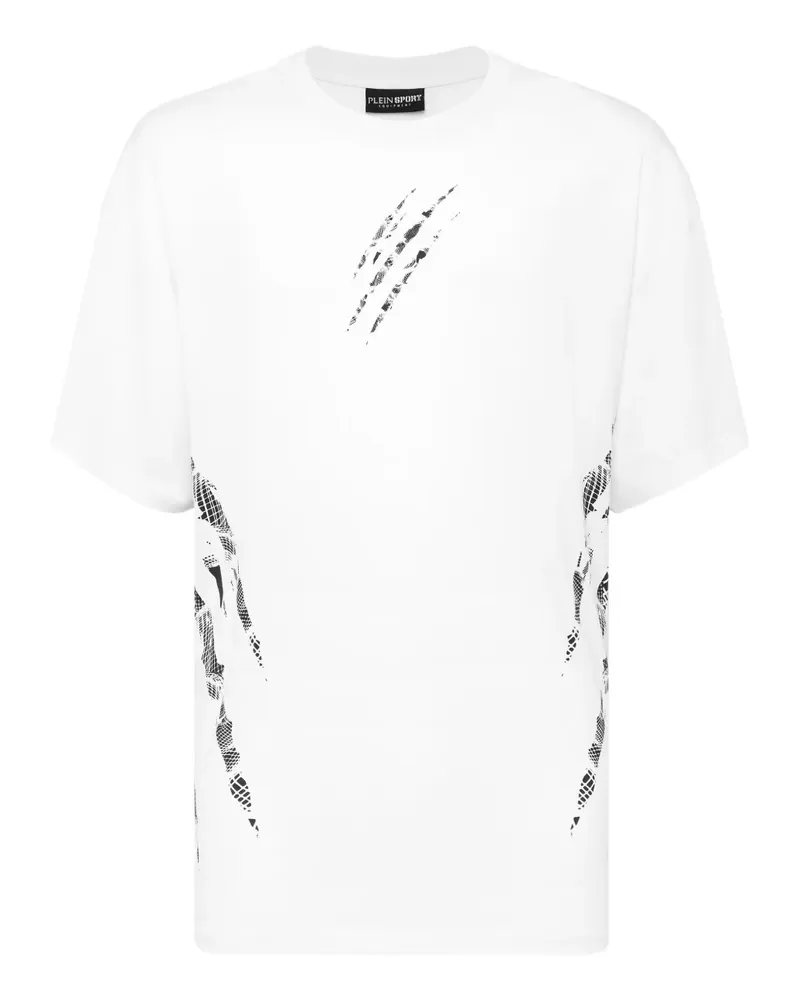 Philipp Plein T-Shirt mit Klauen-Print - Weiß Weiß