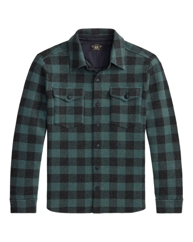 Ralph Lauren Karierte Hemdjacke - Blau Blau