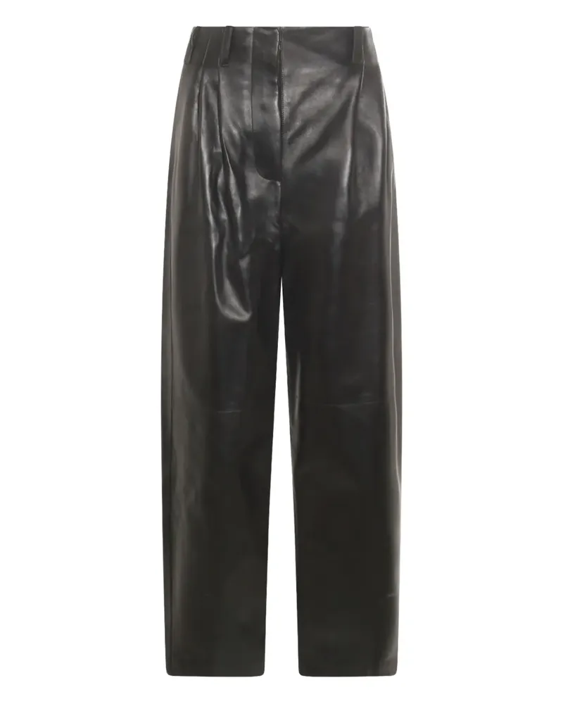Givenchy Hose aus Leder - Schwarz Schwarz