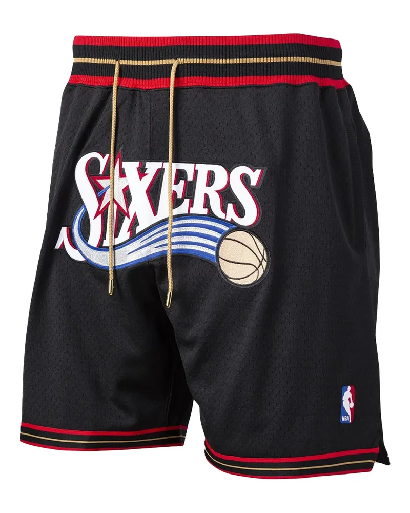 Mitchell & Ness x Just Don NBA Hardwood Classics 76ers Shorts - Schwarz Schwarz