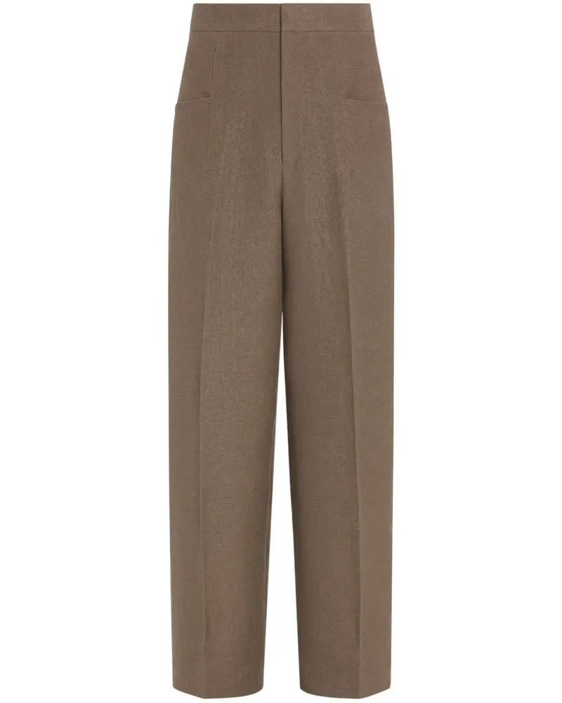 Ermenegildo Zegna Oasi Lino Hose - Braun Braun