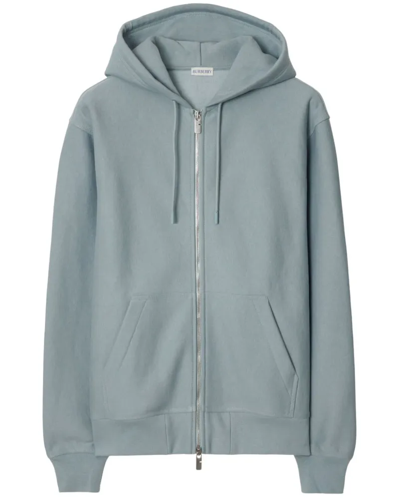 Burberry Kapuzenjacke mit Logo-Print - Blau Blau
