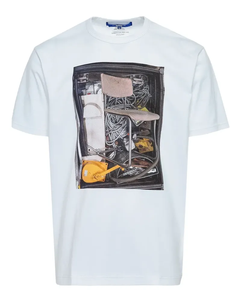 Junya Watanabe photographic-print T-shirt - Weiß Weiß