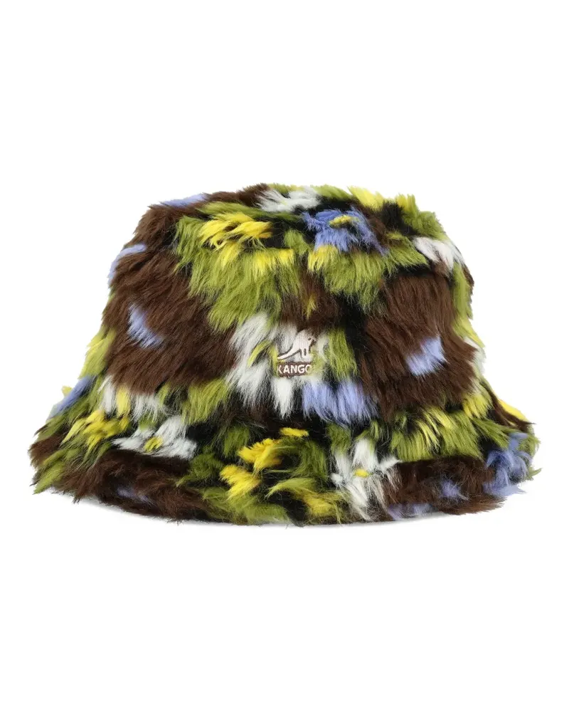 Kangol Fischerhut mit Blumenmuster - Braun Braun