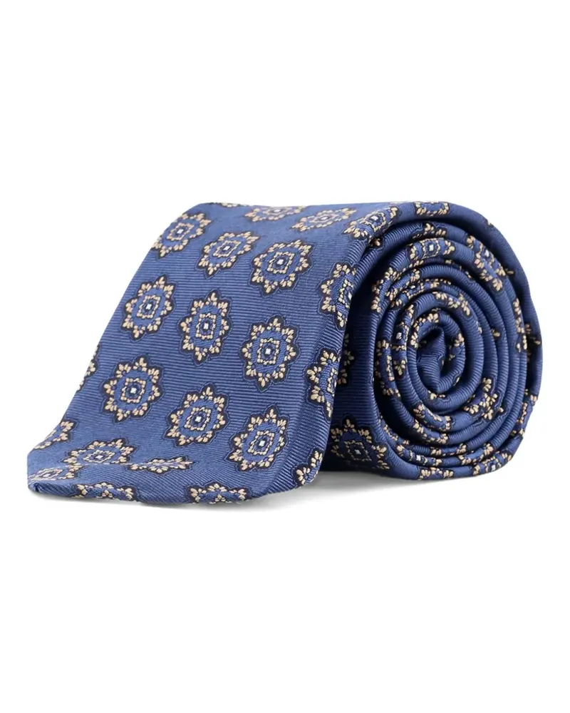 Kiton silk tie - Blau Blau