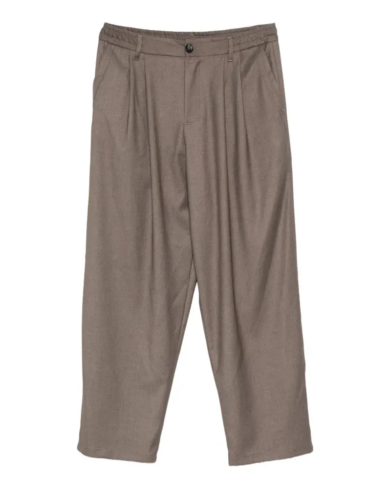IMPERIAL pleated-waistband trousers - Braun Braun