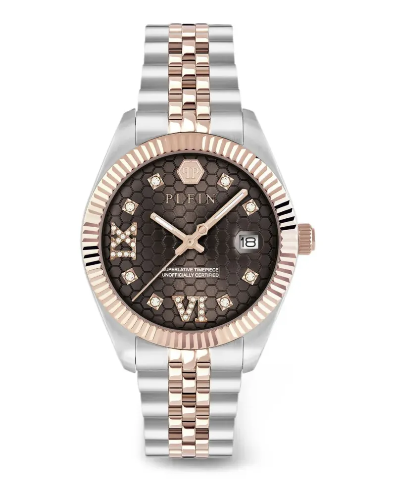 Philipp Plein Date Superlative 34mm watch - Braun Braun