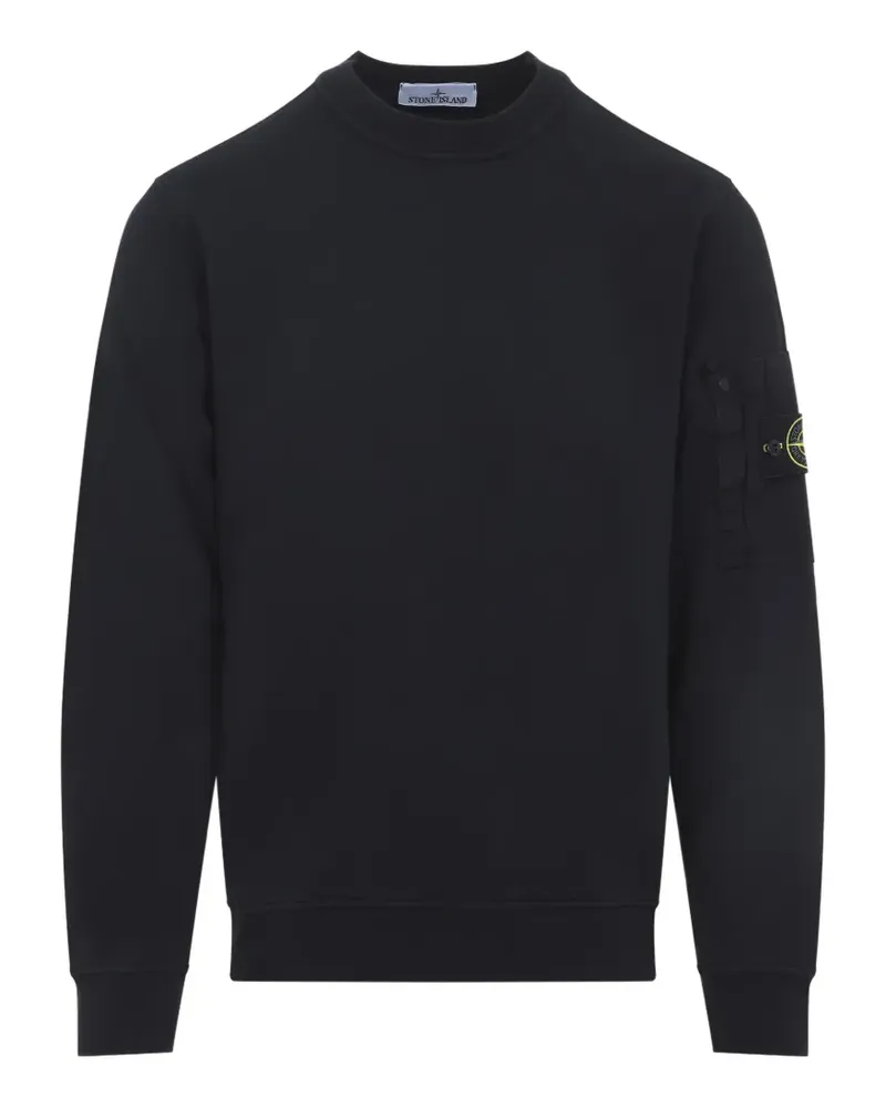 Stone Island logo-patch sweatshirt - Schwarz Schwarz