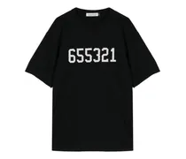 T-Shirt mit Nummern-Print