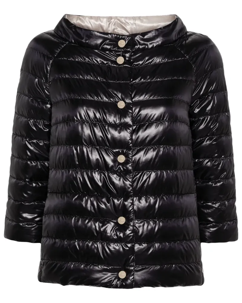 Herno Wendbare Steppjacke - Schwarz Schwarz