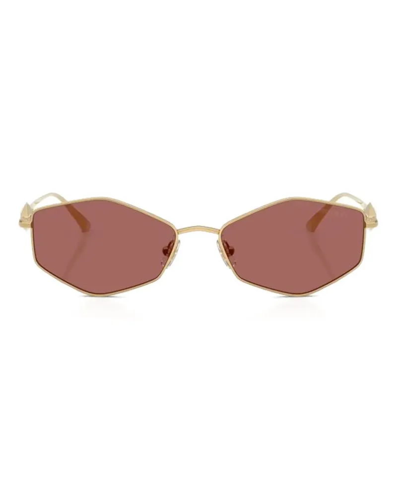 Jimmy Choo Sonnenbrille mit geometrischem Gestell - Gold Gold
