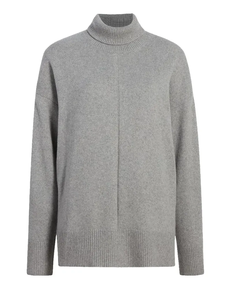 Another Tomorrow front-seam turtleneck sweater - Grau Grau