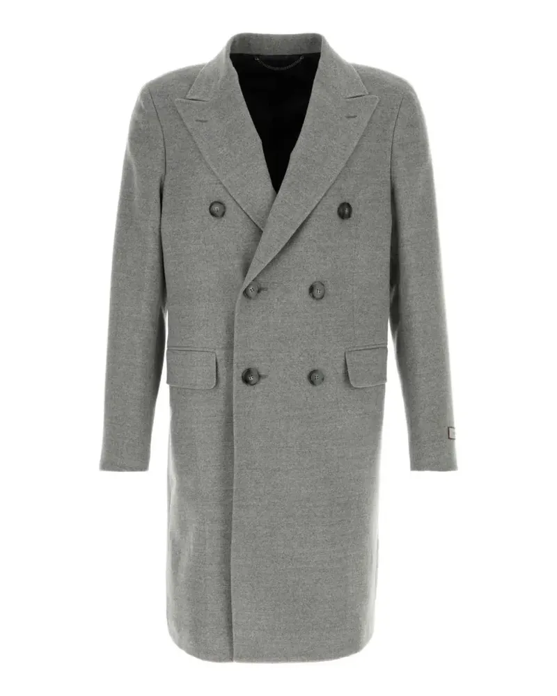 Canali double-breasted wool coat - Grau Grau