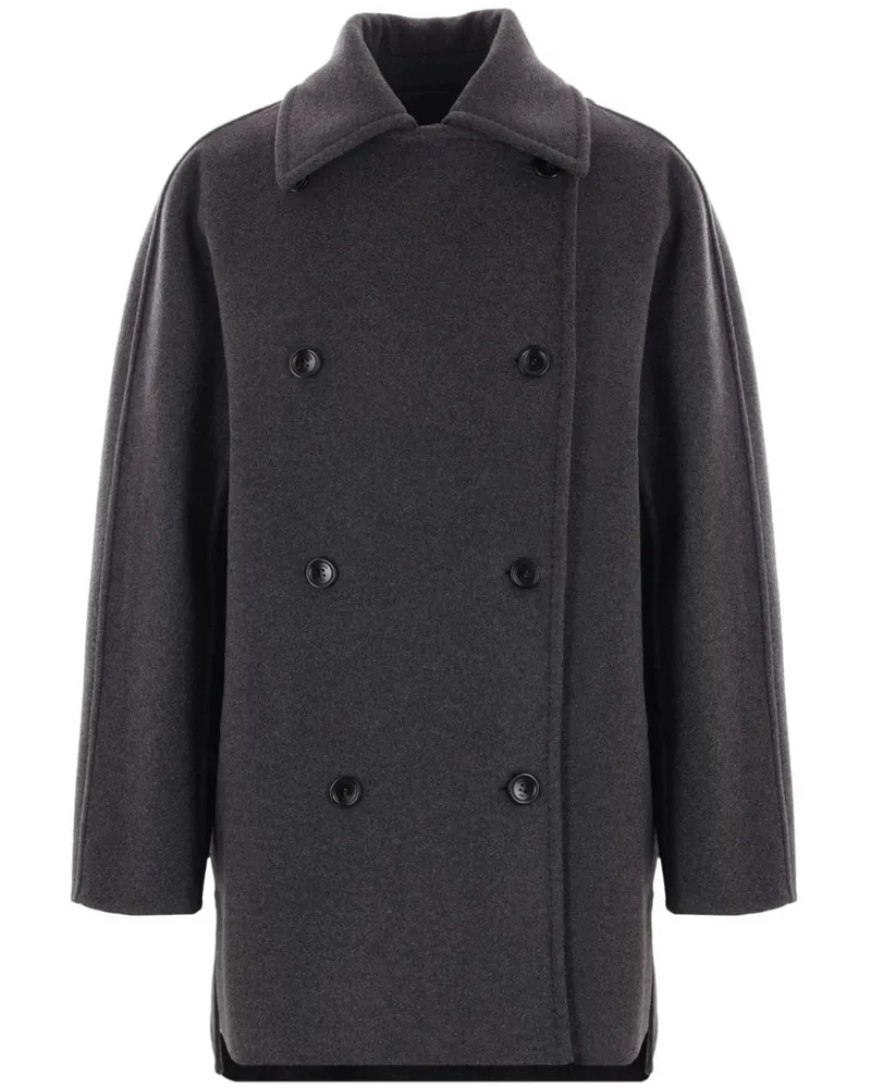 Max Mara Klassische Cabanjacke - Grau Grau