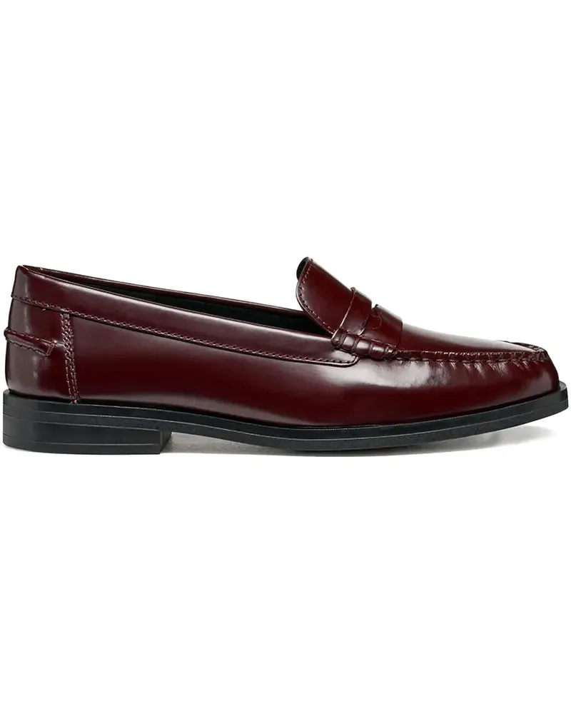 Geox penny-slot leather loafers - Rot Rot
