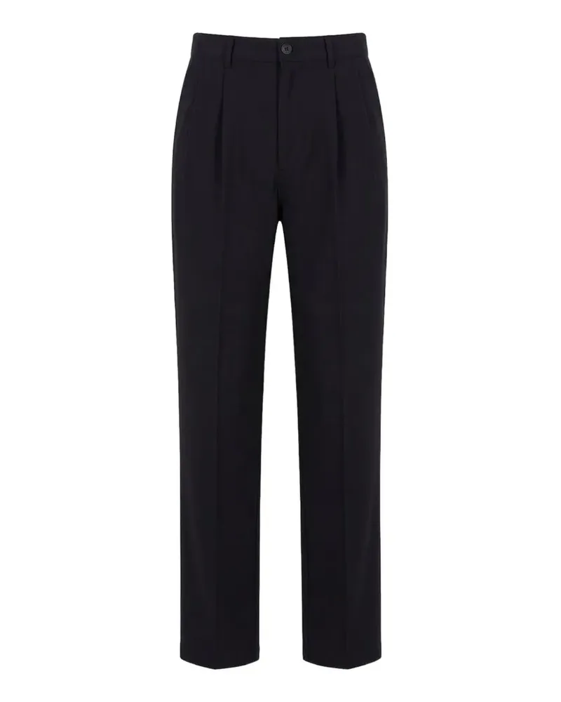 Danton pleated-front easy trousers - Blau Blau