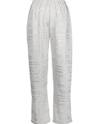 Bambah Hose mit geometrischem Print Grau