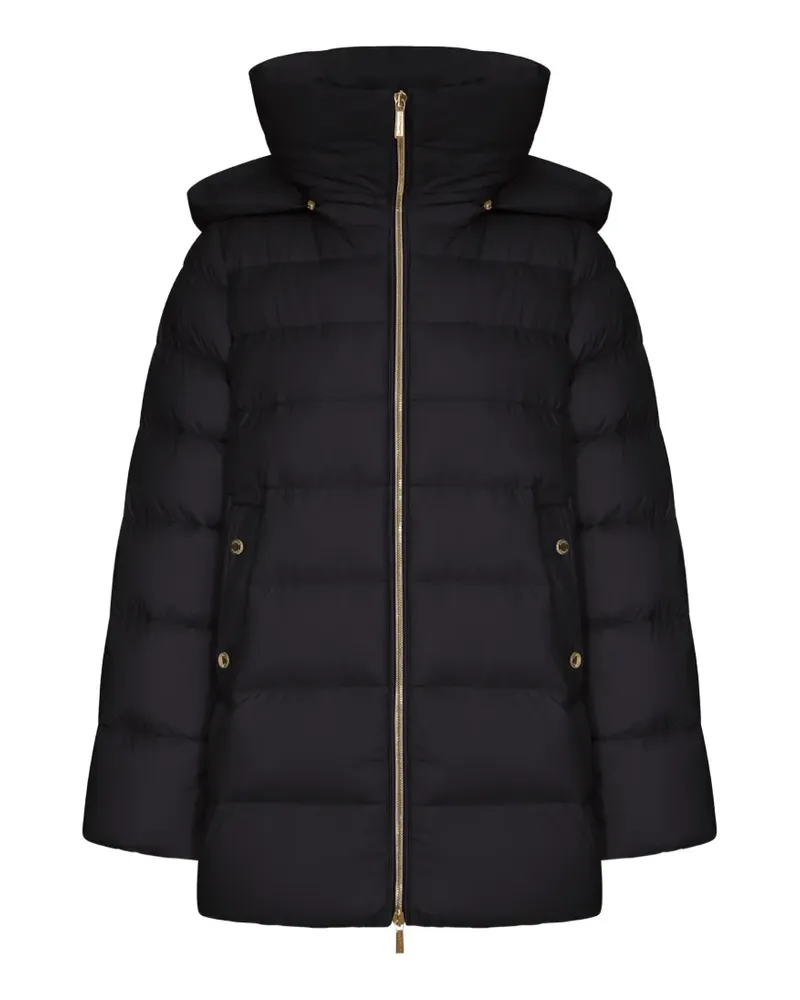 MOORER hooded quilted jacket - Schwarz Schwarz