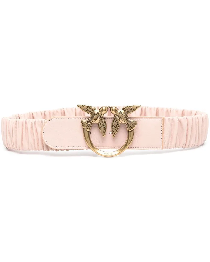 Pinko Gürtel mit "Love Birds"-Schnalle - Rosa Rosa