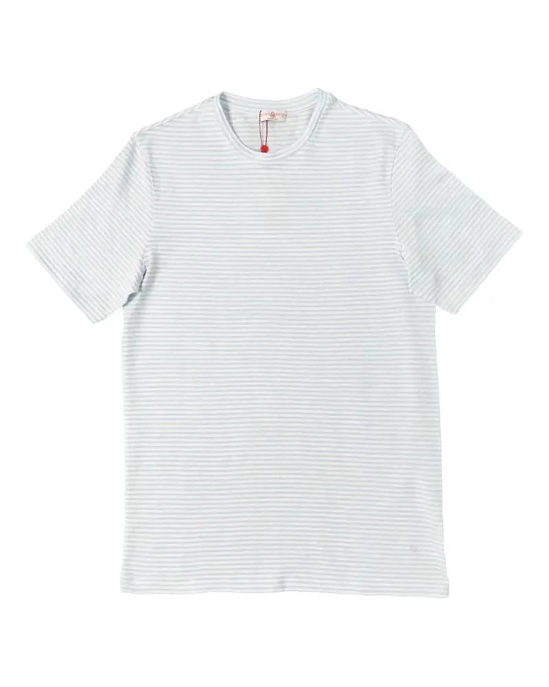 Luciano Barbera striped-jersey T-shirt - Blau Blau