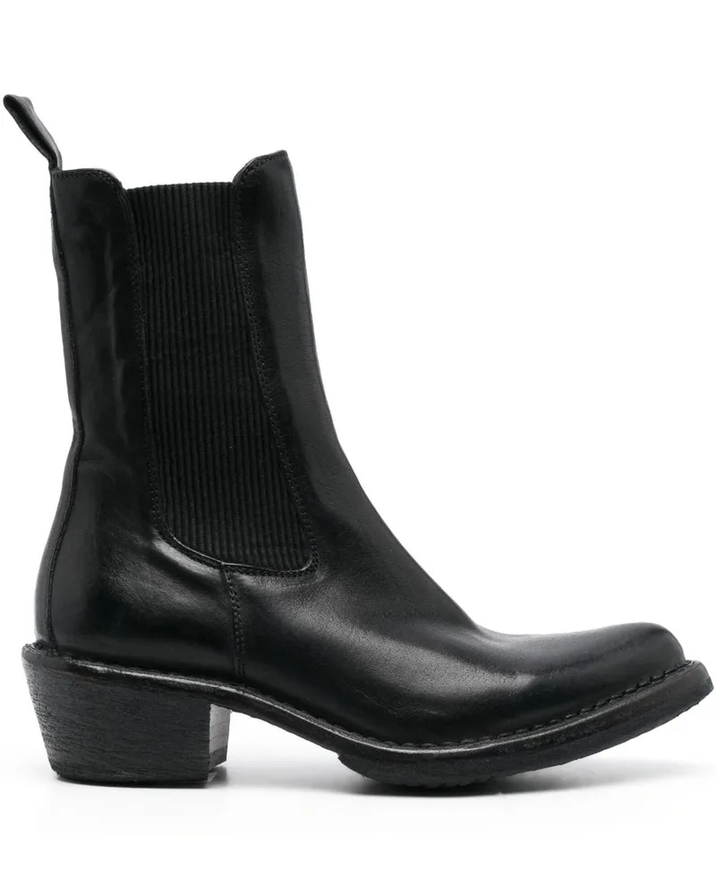 Moma Stiefeletten mit spitzer Kappe - Schwarz Schwarz