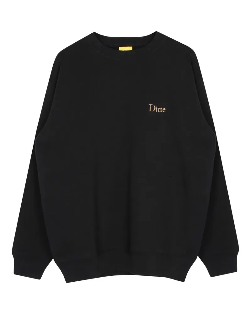 Dime Sweatshirt mit Logo-Stickerei - Schwarz Schwarz