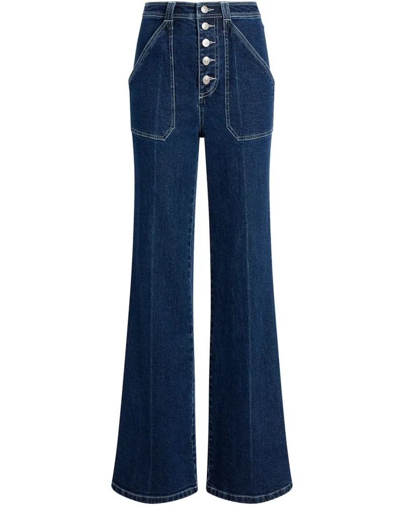 Cinq à Sept Jeans mit weitem Bein - Blau Blau