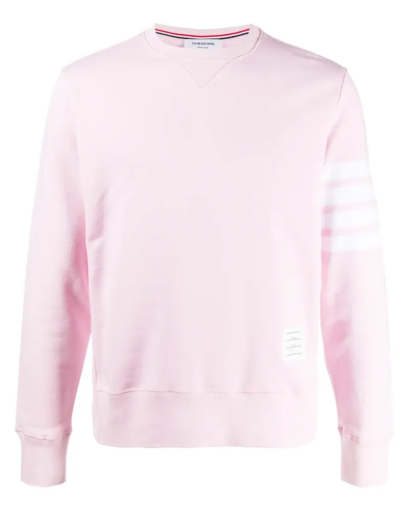 Thom Browne Sweatshirt mit Logo-Streifen - Rosa Rosa