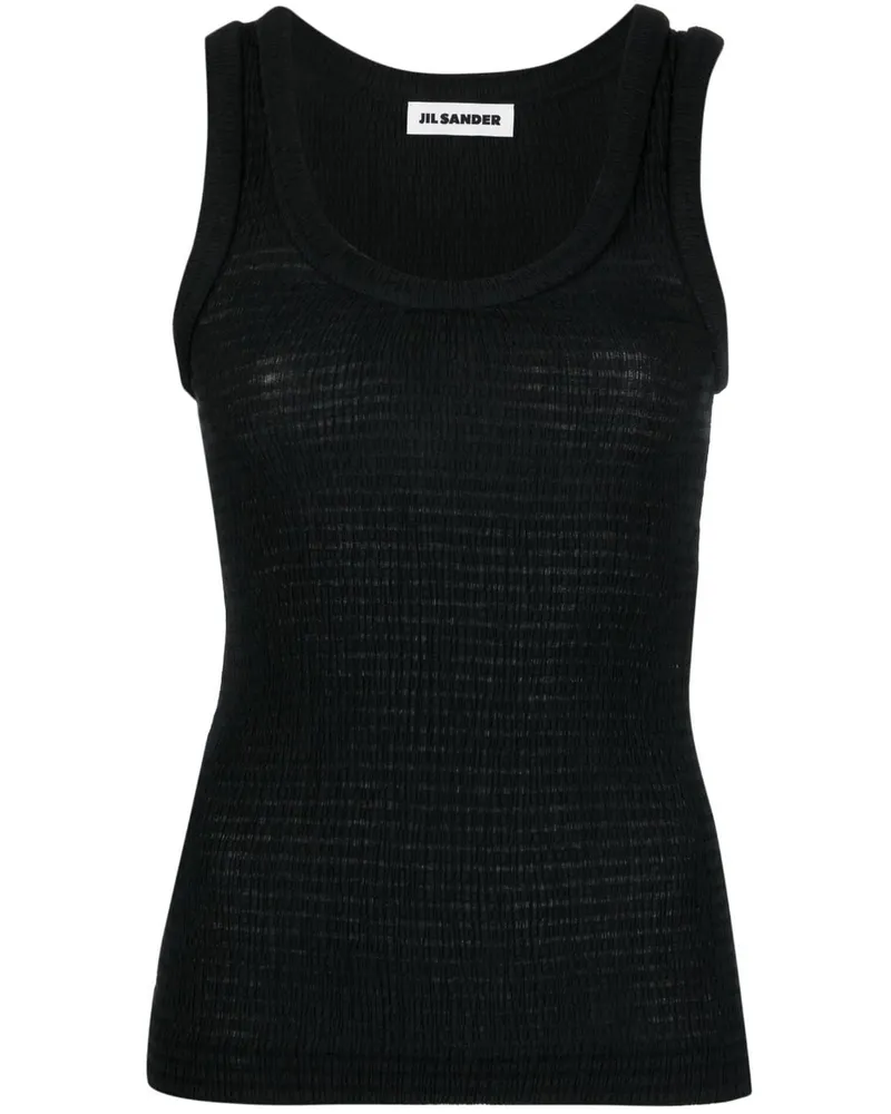 Jil Sander Klassisches Top - Schwarz Schwarz