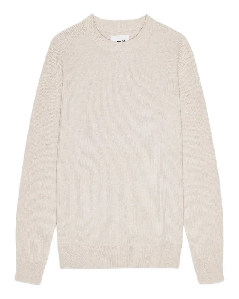NN 07 Gerippter Strickpullover - Nude Nude
