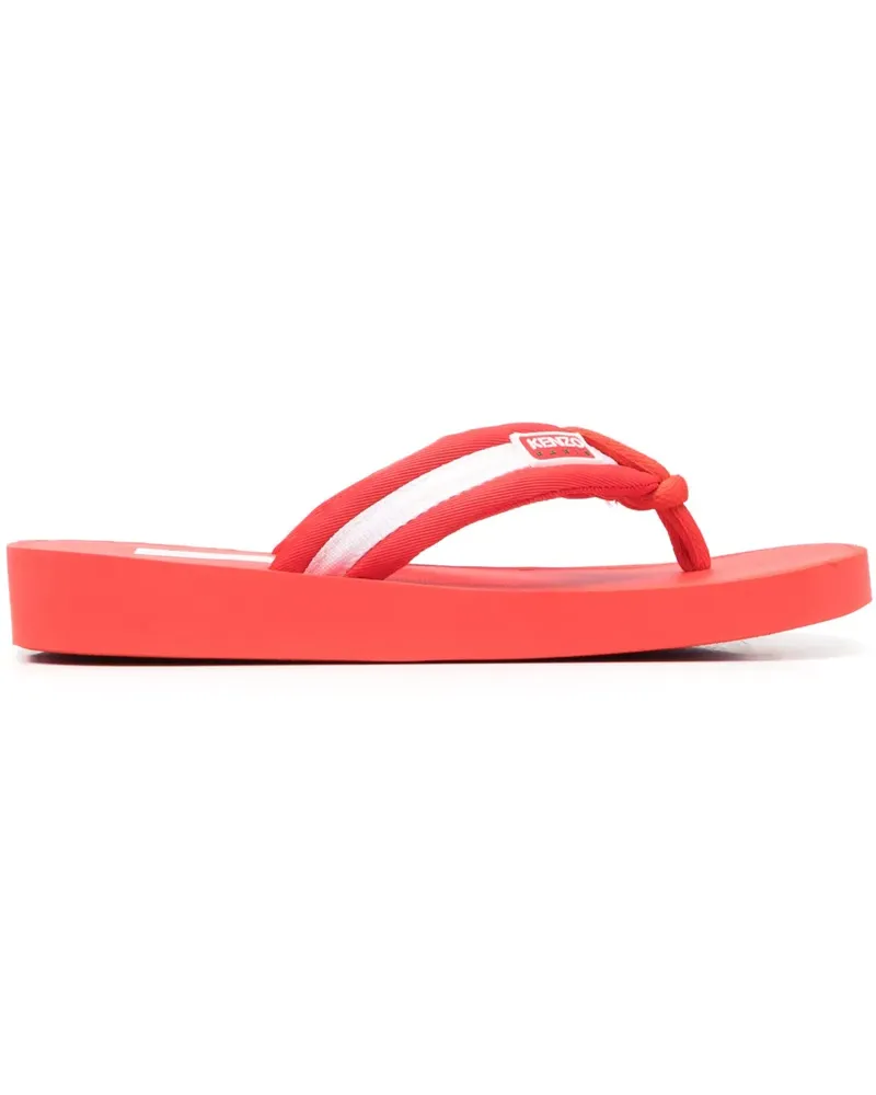 Kenzo Gestreifte Flip-Flops - Rot Rot