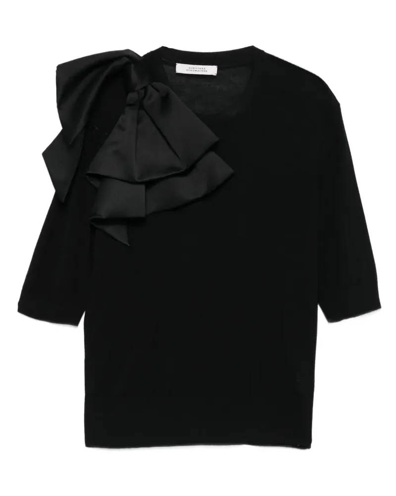 Dorothee Schumacher T-Shirt mit Schleifendetail - Schwarz Schwarz