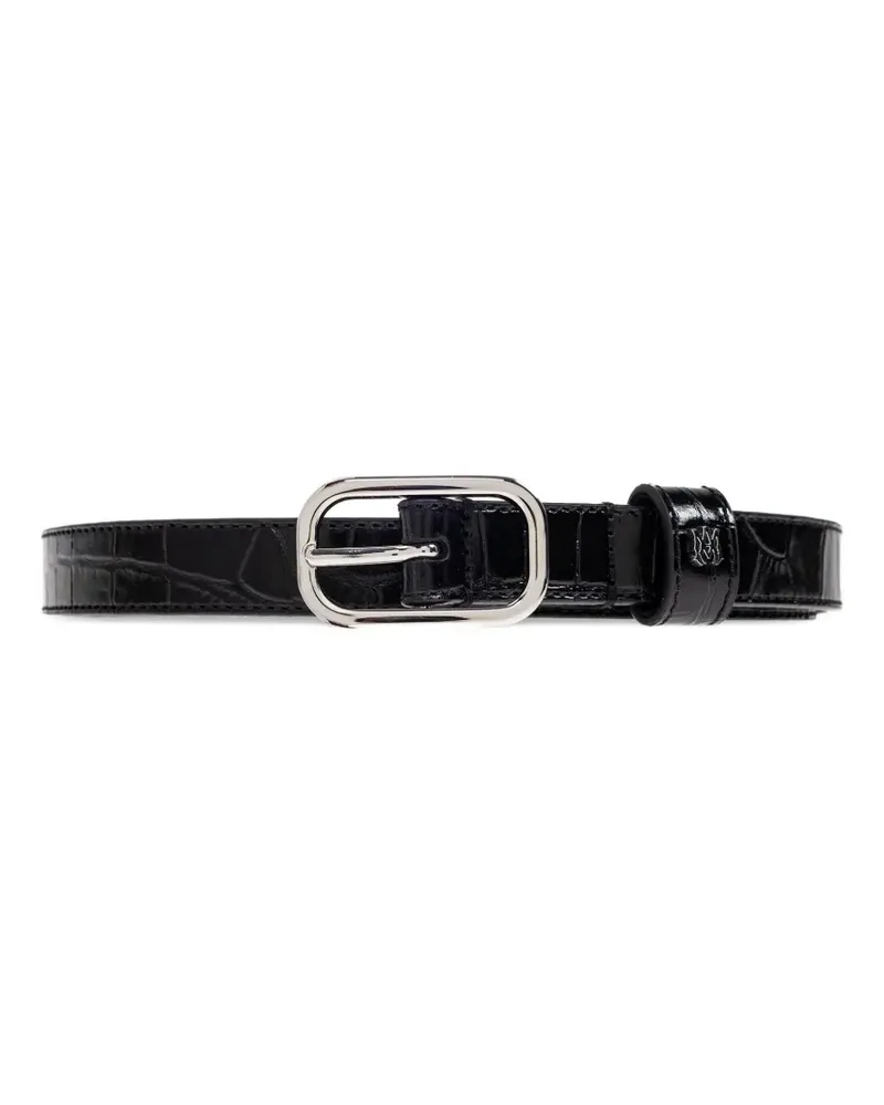Amiri crocodile-embossed belt - Schwarz Schwarz