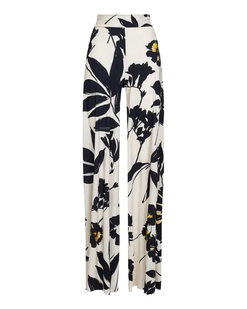Chiara Boni Taillenhose mit Blumen-Print - Nude Nude