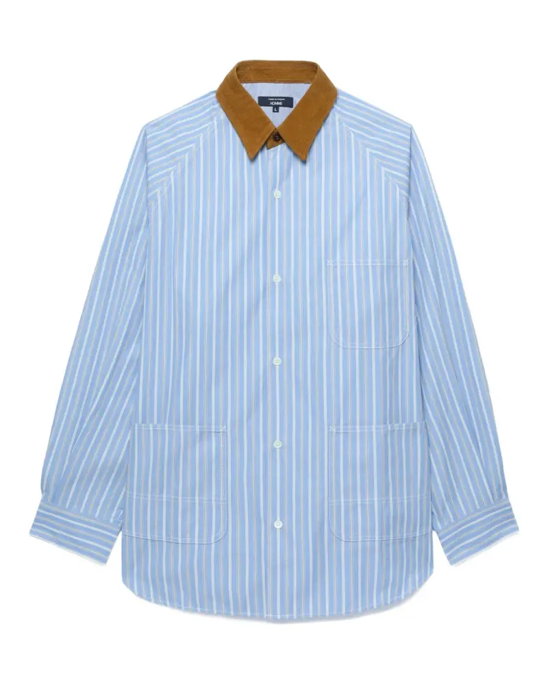 Comme des Garçons Hemd mit Längsstreifen - Blau Blau