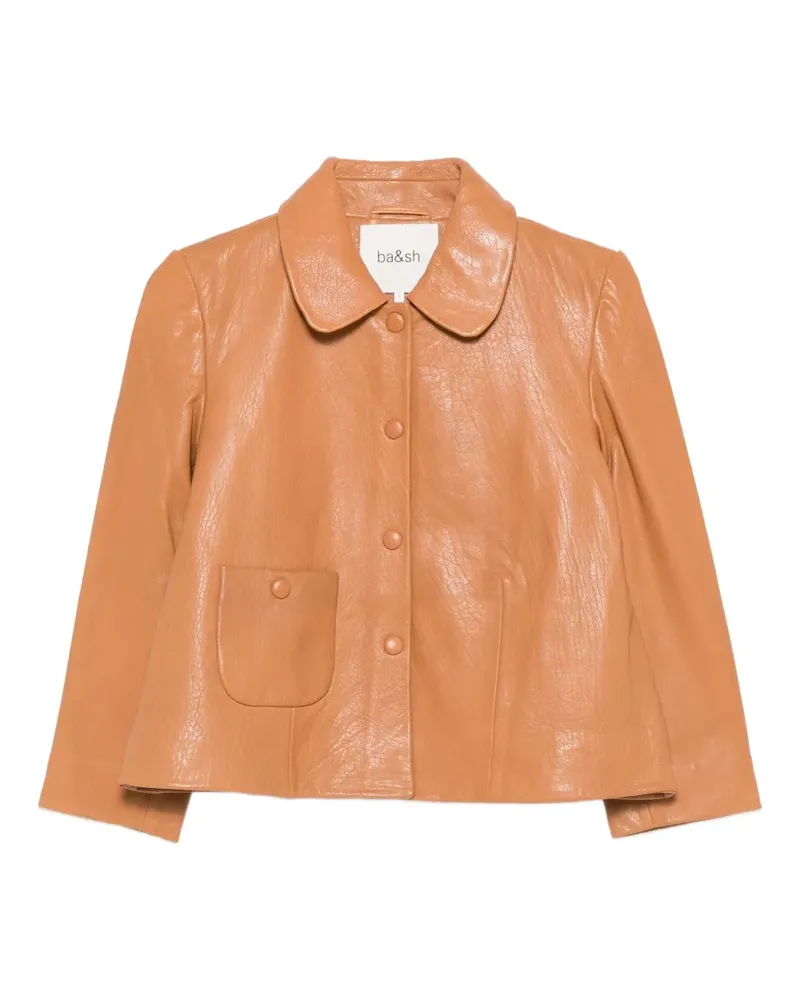 ba&sh Jacke mit Bubikragen-Patch - Braun Braun