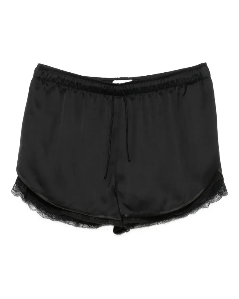 Magda Butrym lace-trim shorts - Schwarz Schwarz