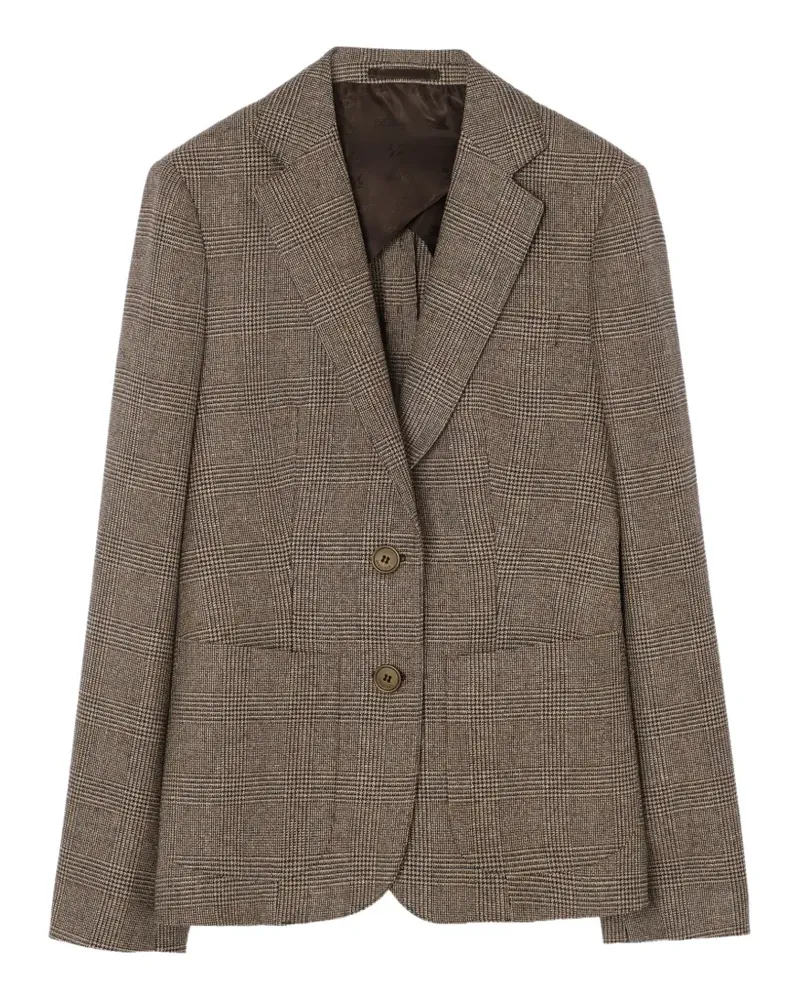 Burberry Jacke aus Leinen-Wollgemisch - Braun Braun