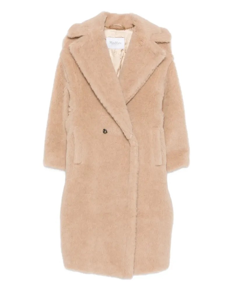 Max Mara Doppelreihige Tedgirl Jacke - Nude Nude