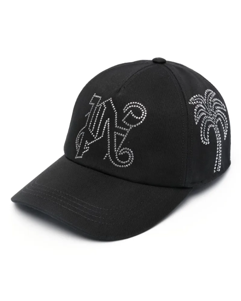 Palm Angels Milano Baseballkappe mit Nieten - Schwarz Schwarz