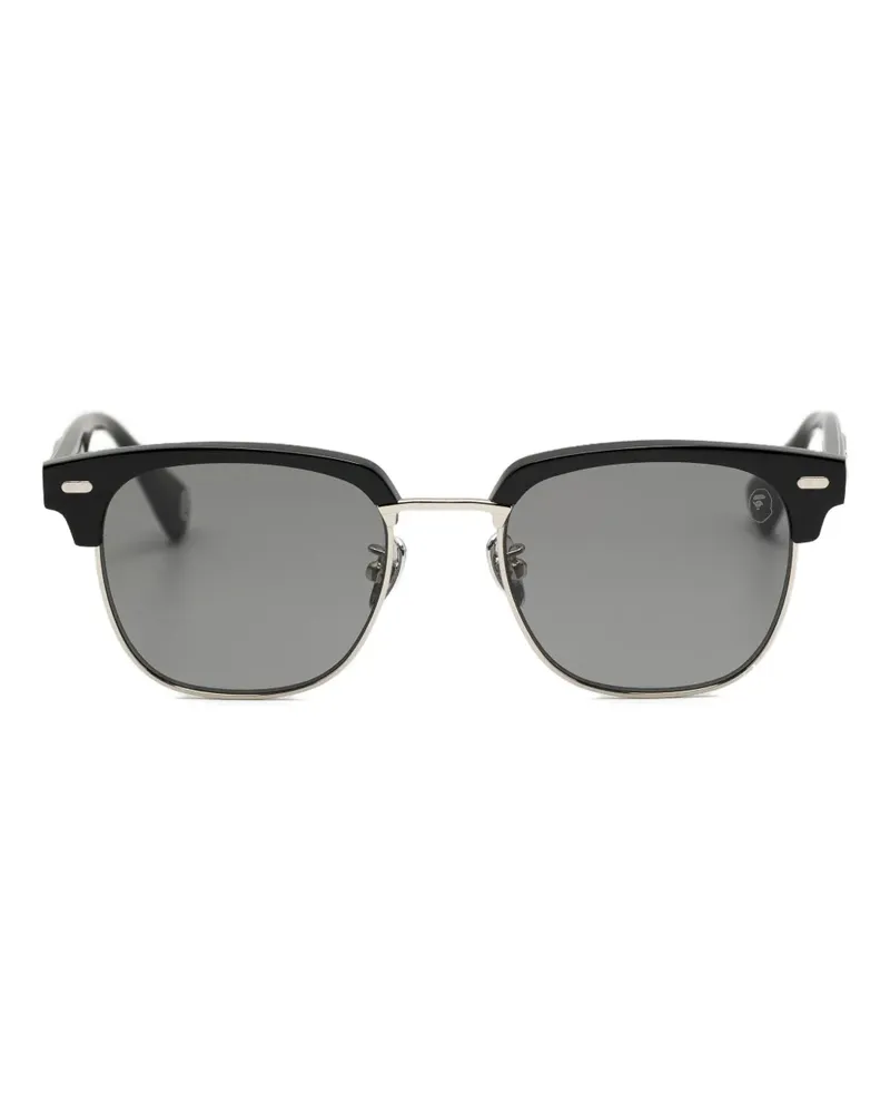 BAPE Sonnenbrille mit eckigem Gestell - Schwarz Schwarz