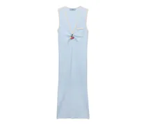 Bouclé-Kleid - Blau
