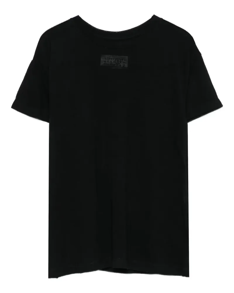 Maison Margiela T-Shirt mit Rundhalsausschnitt - Schwarz Schwarz