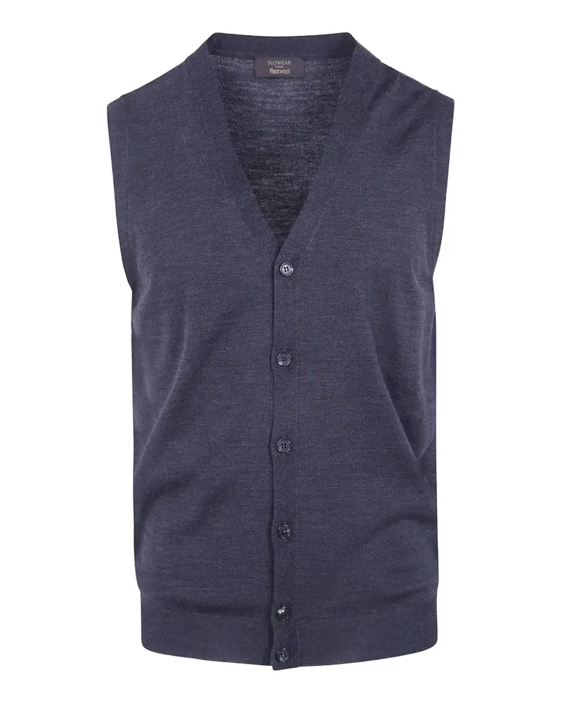Zanone Strickweste mit V-Ausschnitt - Grau Grau