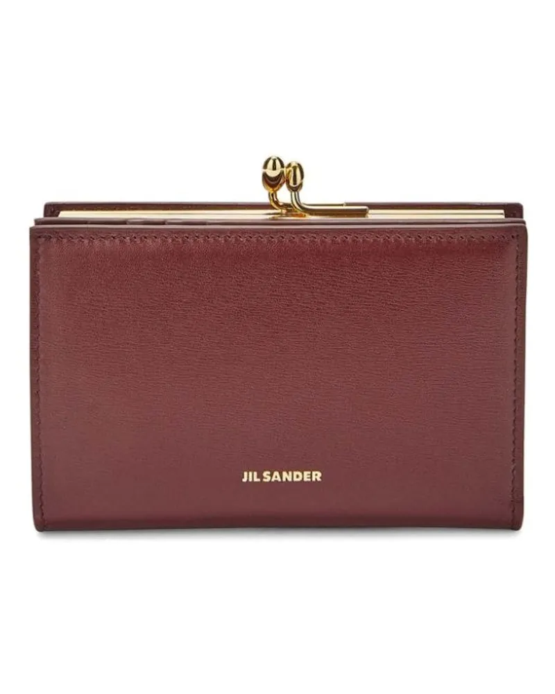 Jil Sander Portemonnaie mit Logo - Rot Rot